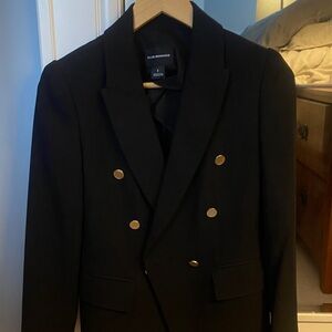 Club Monaco Black Blazer with Gold Buttons